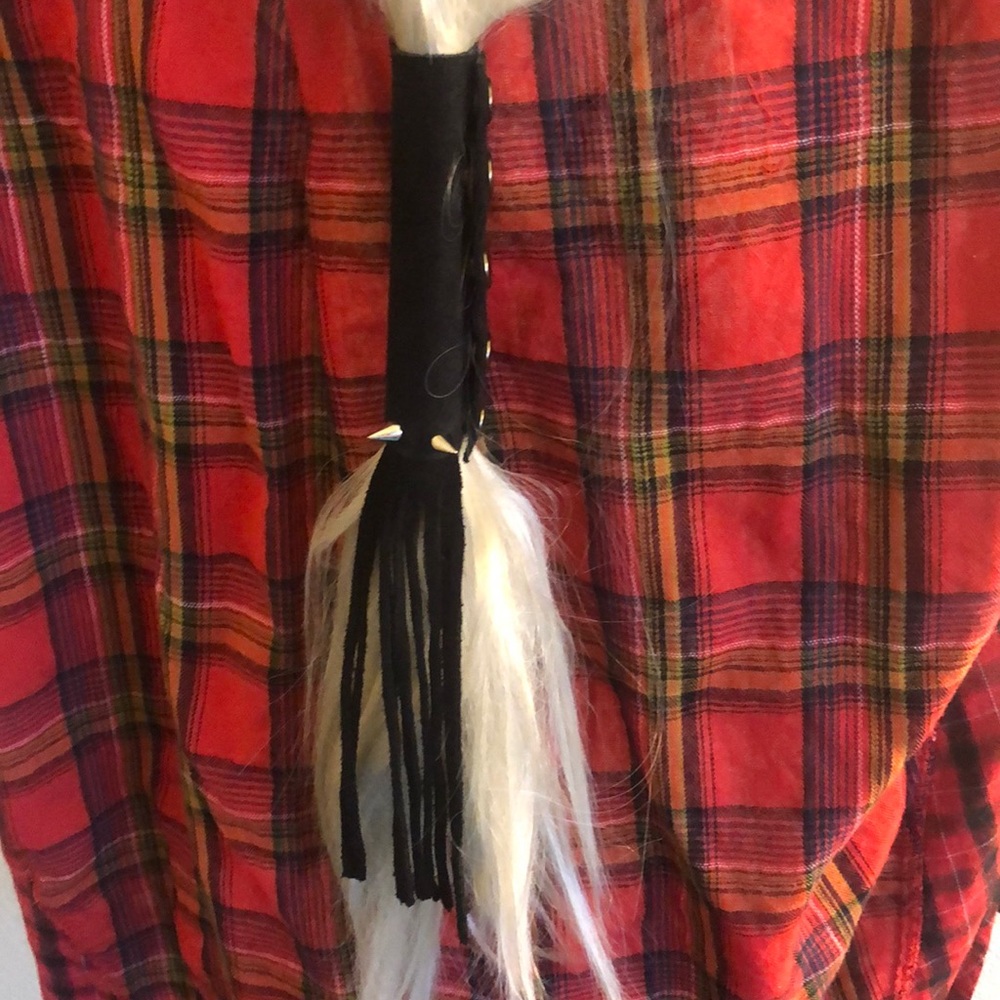 Leather spike hair cuff - Picture 3 of 8